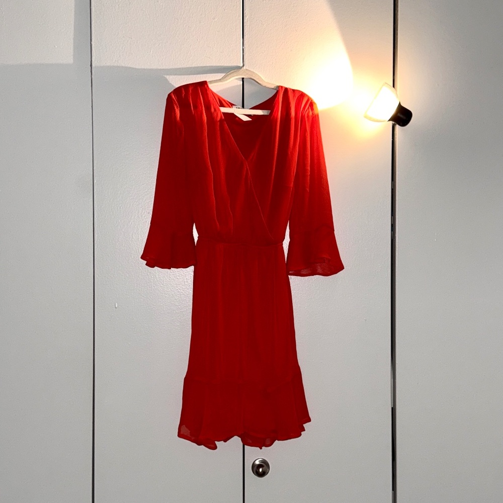 S21: Tinsel Orange Dress